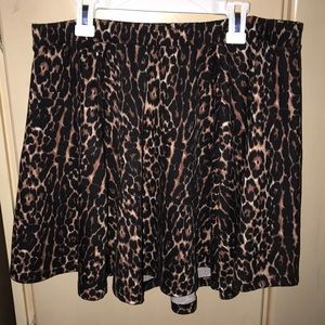 Skirt; A-line Cheetah Print